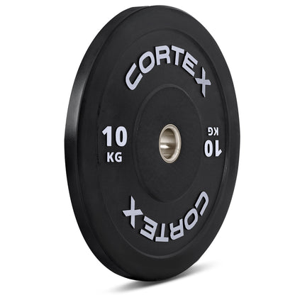 CORTEX Black Series V3 Rubber Olympic Bumper Plate 50mm 10kg (2 Pack)