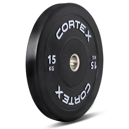 CORTEX Black Series V3 Rubber Olympic Bumper Plate 50mm 15kg (2 Pack)