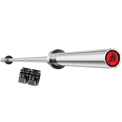Womens Olympic Barbell Spartan-100 7ft-20kg with Lockjaw Collars