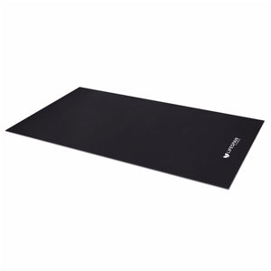 A black Lifespan Fitness Equipment Mat, measuring 1.5 meters by 1 meter with a thickness of 4mm.