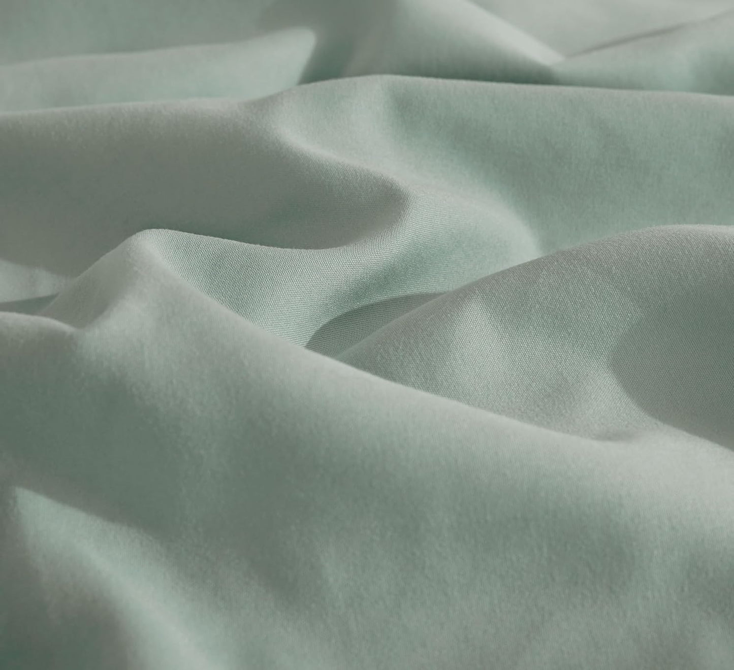 Vintage Washed Microfibre Sheet Set (Sage, King)
