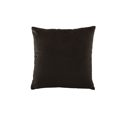 Bianca Vivid Coordinates Square Velvet Cushion Chocolate 43 x 43cm