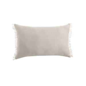 Vintage Design Homewares Natural French Linen Filled Cushion Oblong - 35cm x 55cm
