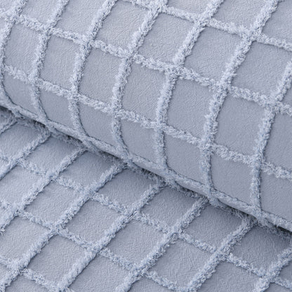 Vintage Design Homewares Parquet Snooze Blue Polyester Cotton Quilt Cover Set King