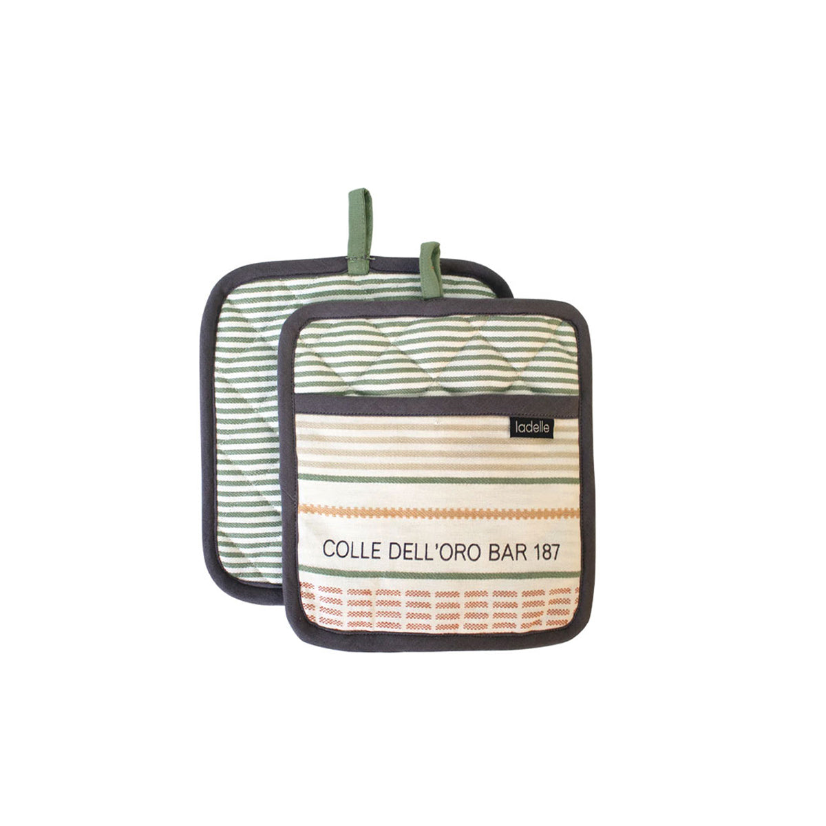 Ladelle Sanctuary Cream Set of 2 Pot Holders 21 x 21 cm - Factory Direct Shop