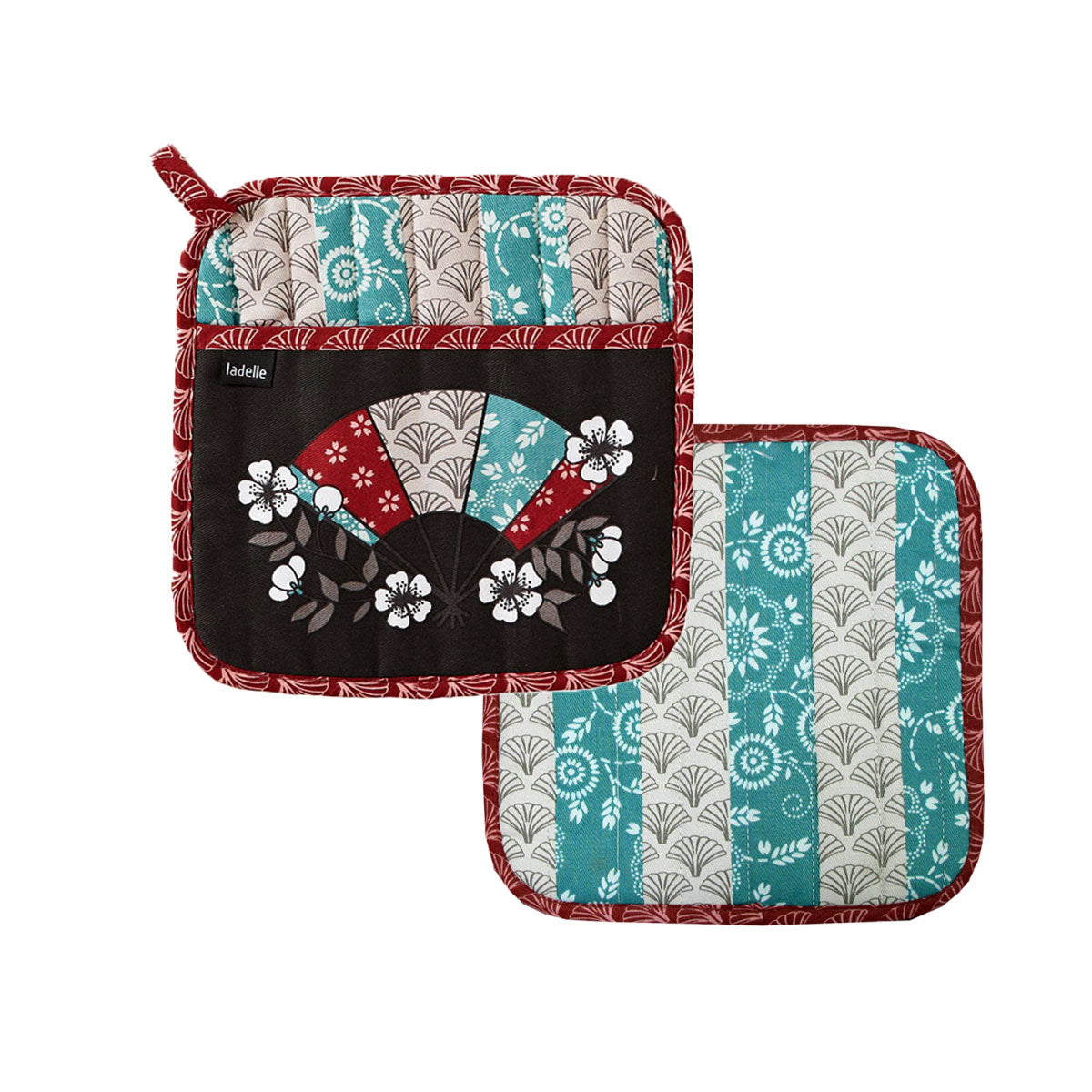 Ladelle Yumi Set of 2 Pot Holders 21 x 21 cm - Factory Direct Shop