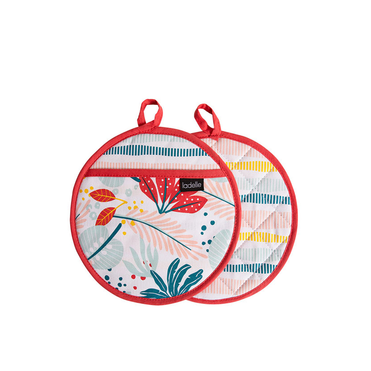 Ladelle Zest Set of 2 Pot Holders 21 x 21 cm - Factory Direct Shop