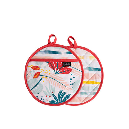 Ladelle Zest Set of 2 Pot Holders 21 x 21 cm - Factory Direct Shop