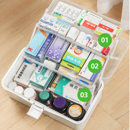 First Aid Kit 3 Layers Large Portable