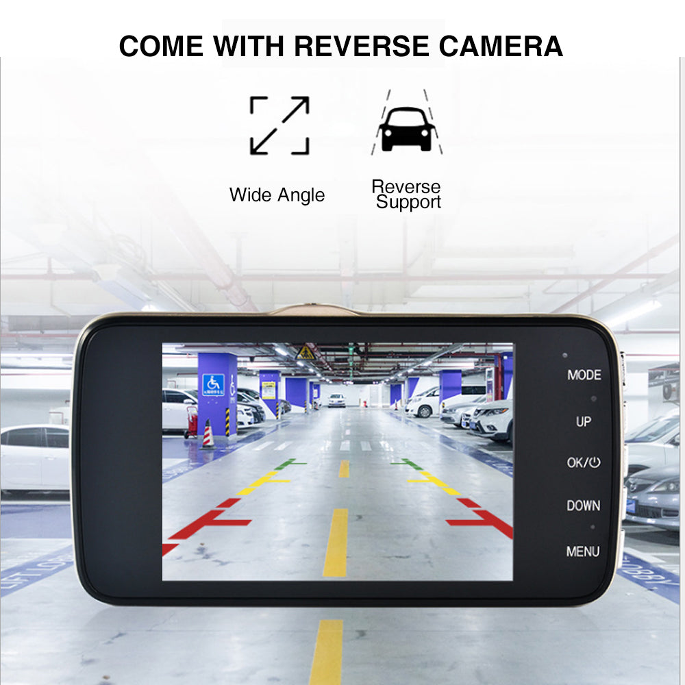1080P Car Dash Camera Dual Front and Rear Night Vision Kit