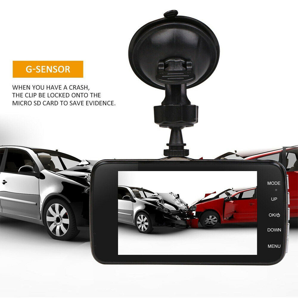 1080P Car Dash Camera Dual Front and Rear Night Vision Kit