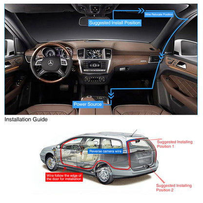 1080P Car Dash Camera Dual Front and Rear Night Vision Kit