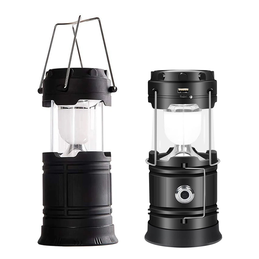 Camping Lantern LED Solar Powered Rechargeable USB