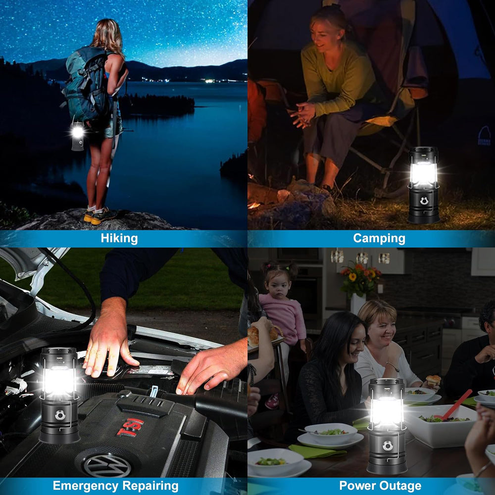 Camping Lantern LED Solar Powered Rechargeable USB