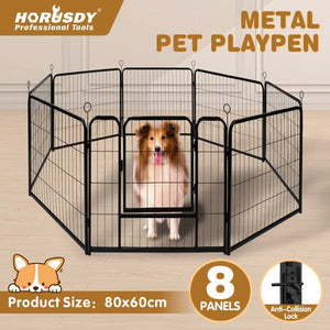 Pet Dog Playpen Puppy Exercise Cage Enclosure Fence Metal Outdoor 8 Panel