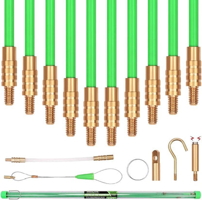 Set of green archery bows with brass nocks on a white background
