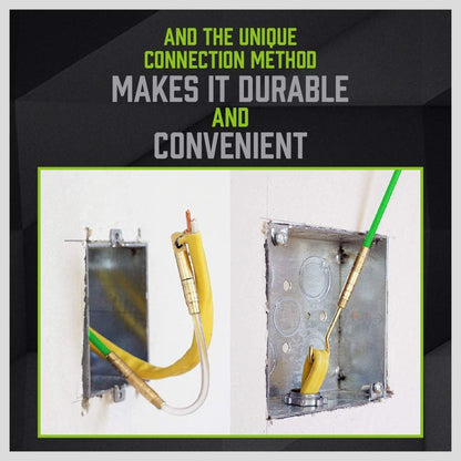 SWANLAKE 33 FT/10M Fiberglass Running Wire, Pull Push Rod, Fish Tape Cable