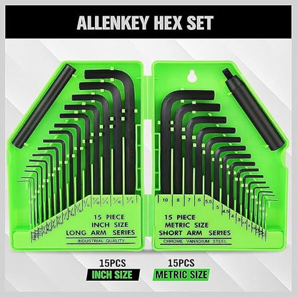 Allenkey hex set with green packaging on a white background