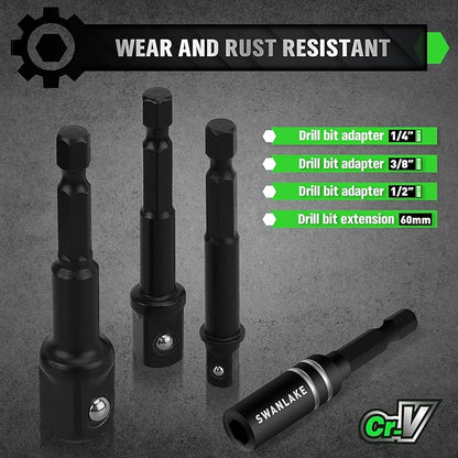 SWANLAKE SWANLAKE 39PCS Magnetic Hex Nut Driver Master Kit
