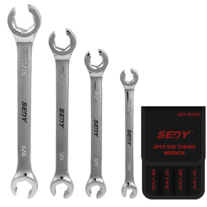 Set of SEDY wrenches with a black pouch on a white background