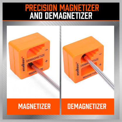 HORUSDY 10Pcs Magnetic Screwdriver Set Phillips Slotted Holder Magnetizer