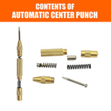125mm/5" Automatic Centre Punch Adjustable Spring Loaded Metal Drill Tool Glod