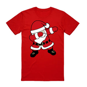 100% Cotton Christmas T-shirt  (Red), L