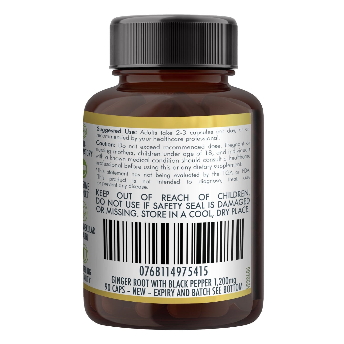 Ginger Capsules Organic Vegan