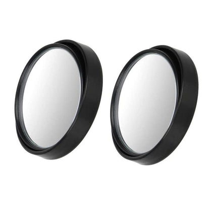 2X Blind Spot Car Mirror 360 Wide Angle Adjustable Rear Side View Convex Black