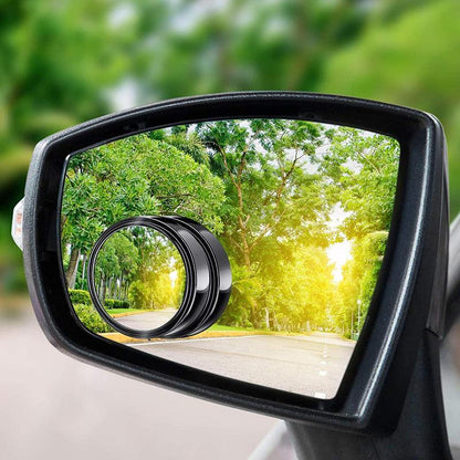 2X Blind Spot Car Mirror 360 Wide Angle Adjustable Rear Side View Convex Black