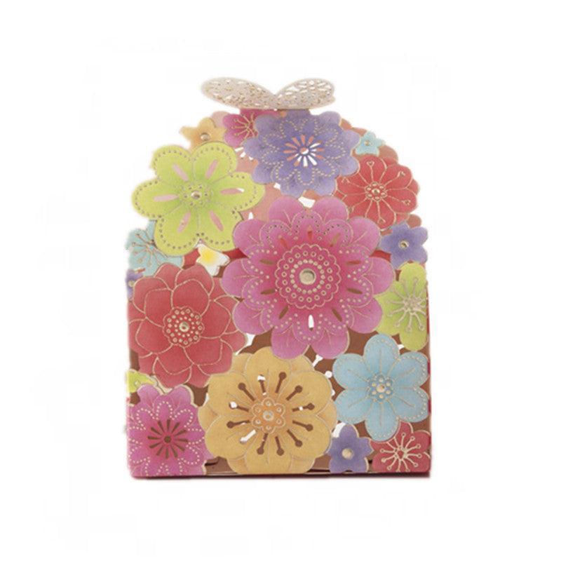 12X Laser Cut Favor Boxes Bigger 6Cm Base Wedding Favour Gift Box Party Au Stock - Pink