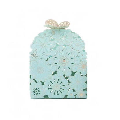 12X Laser Cut Favor Boxes Bigger 6Cm Base Wedding Favour Gift Box Party Au Stock - Pink