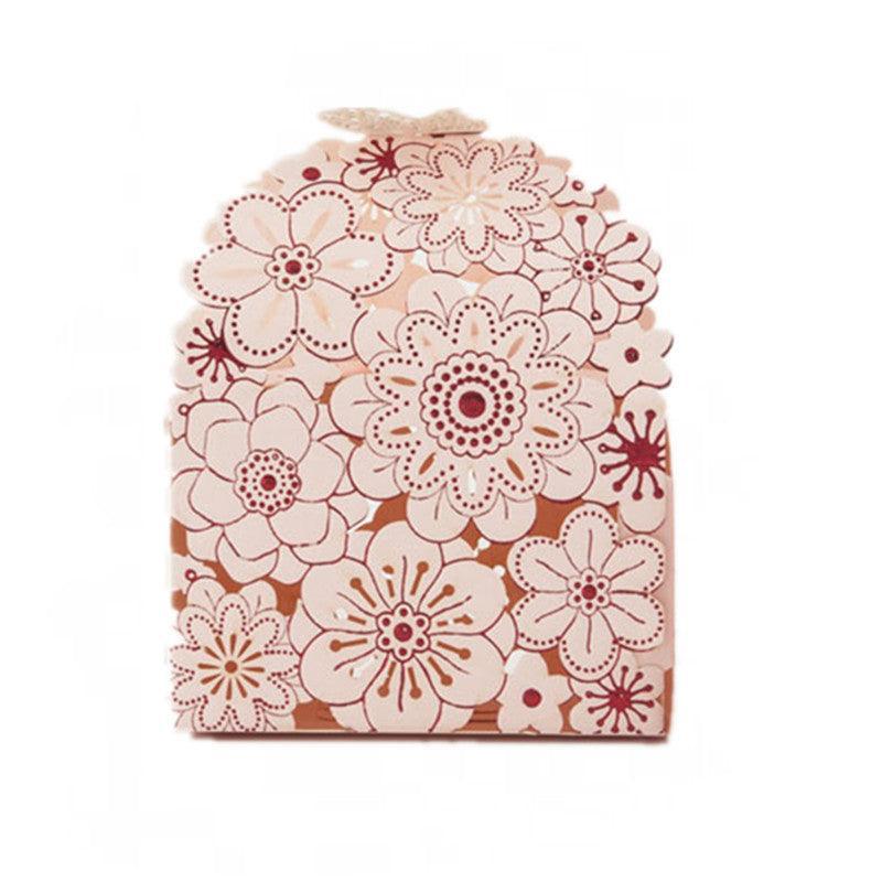 12X Laser Cut Favor Boxes Bigger 6Cm Base Wedding Favour Gift Box Party Au Stock - Red