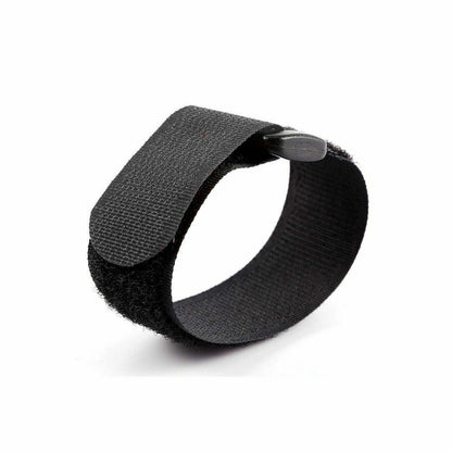 Magic Cable Ties Reusable Winder Coded Organiser Cords Hook Loop Black - 20*200mm  50PCS