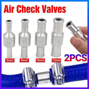 2X 6/8/10/12Mm One Way Non Return Check Valve Air Fuel Petrol Diesel Oil Vacuum - 6MM