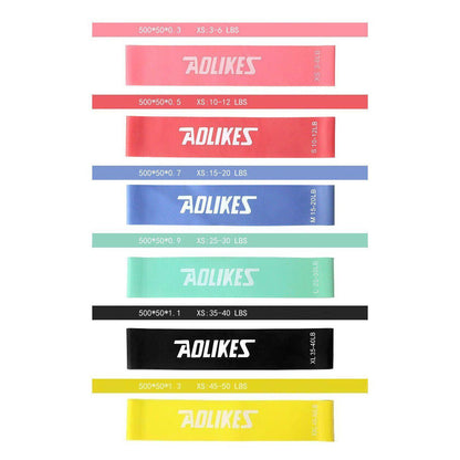 Aolikes Resistance Bands Power Heavy Strength Exercise Fitness Gym Yoga - Black 500*50*1.1 (35-40 lbs)