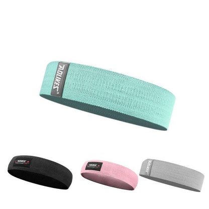 8x64CM Resistance Booty Bands Hip Circle Loop Bands Gym Home Exercise Women - Green