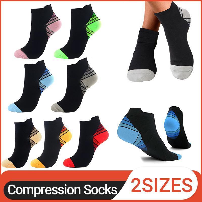 3x Plantar Fasciitis Compression Socks Foot Sleeve Ankle Support Brace Achy S/M - Blue