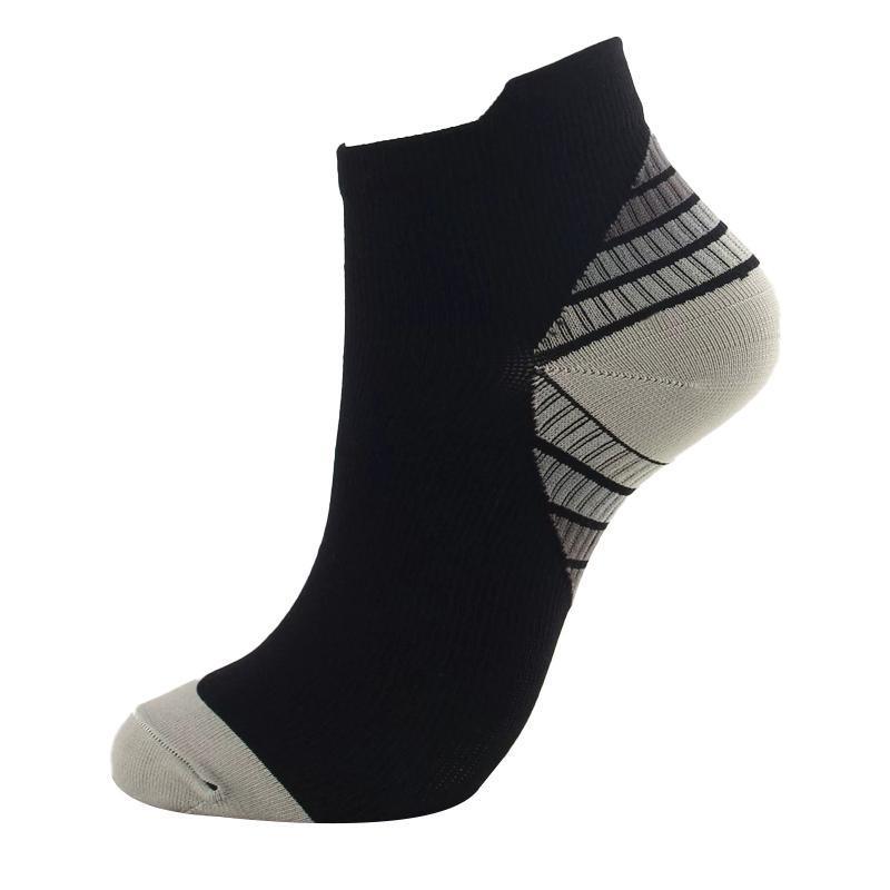 3x 6x Sports Pressure Socks Running Short Socks Men And Women Plantar Fascia Compression Elastic Socks - Green