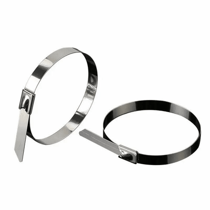 20X Stainless Steel Cable Ties S304 Marine Grade Zip Strap Locking Wrap 100-800Mm - 7.9*200mm