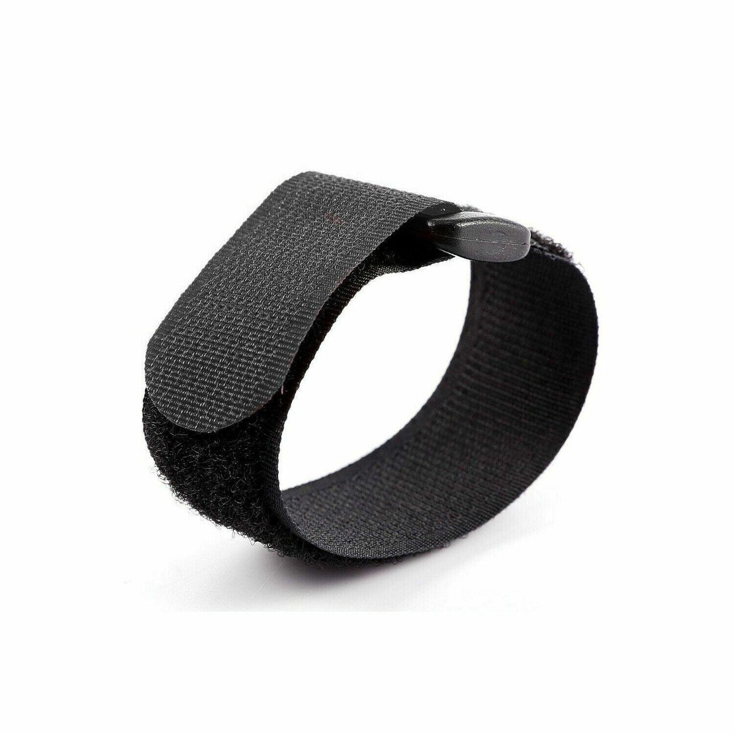 Magic Cable Ties Reusable Winder Coded Organiser Cords Hook Loop Black - 20*300mm  10PCS