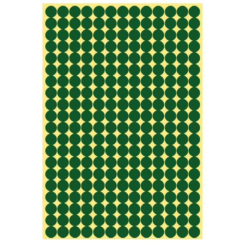 8/13/25/50mm Colour Sticker Dots Adhesive Round Labels Circular Scrapbooking Green - 8mm 260 Dots - 5 Sheets