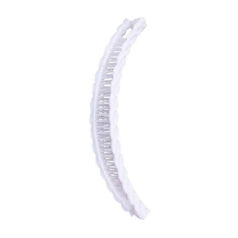 5X Hair Ponytail Holder Banana Clips Plastic Black Claw Comb Clip Multipurpose - Brown