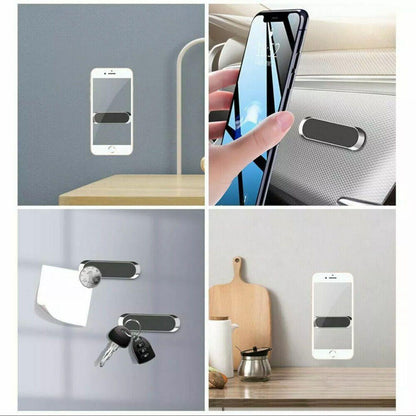 Phone Holder Mount Dashboard Stand for Car Mobile Smartphone Mini Size Grip Pad - Silver *1 Unit