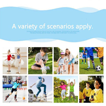 AOLIKES S Size Knee Pad Crash Proof Anti-Slip for Young Users Sports Protection - Blue
