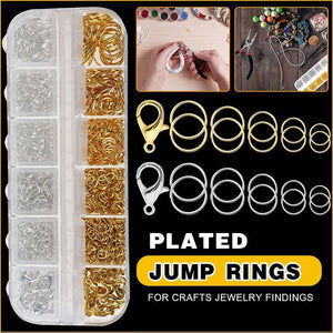 800x Jump Rings Split Lobster Clasps Hooks For DIY Jewelry Making Necklace