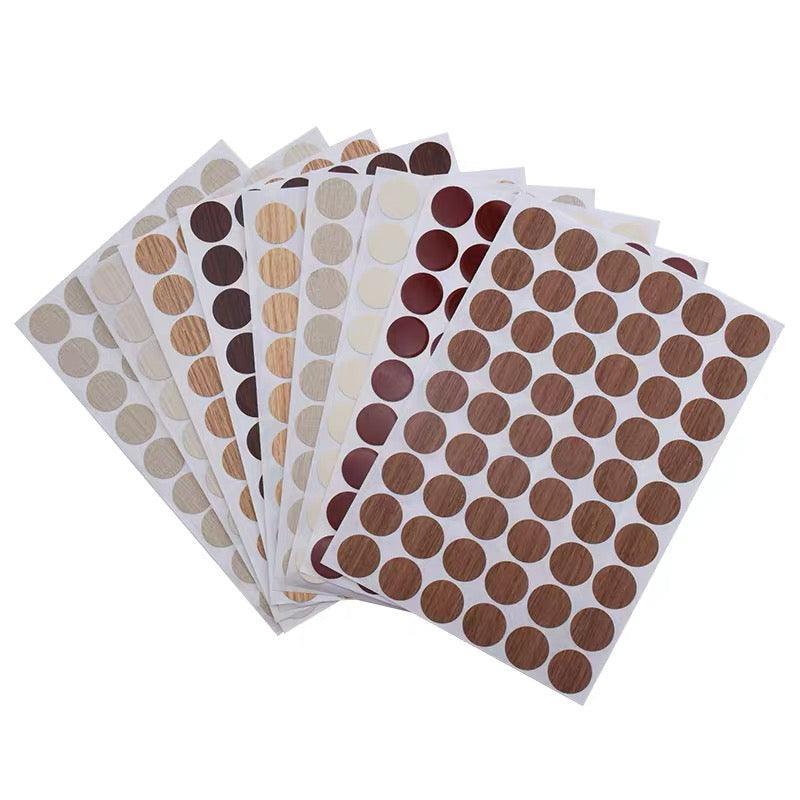 54 X Self Adhesive Decorative Screw Cover Caps Holes Cams Furniture Kitchen 20mm - PC 106