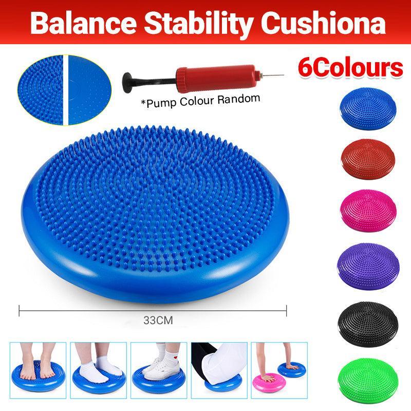 Balance Stability Cushion Wobble Air Disc Ankle Knee Strength Rehab Exercise - Green