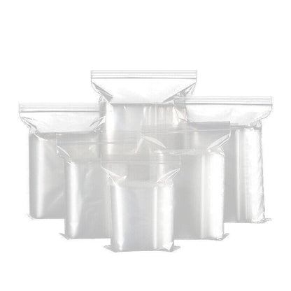 100PCS 100micron Bulk Clear Resealable PE Plastic Zip Bags - 4*6CM
