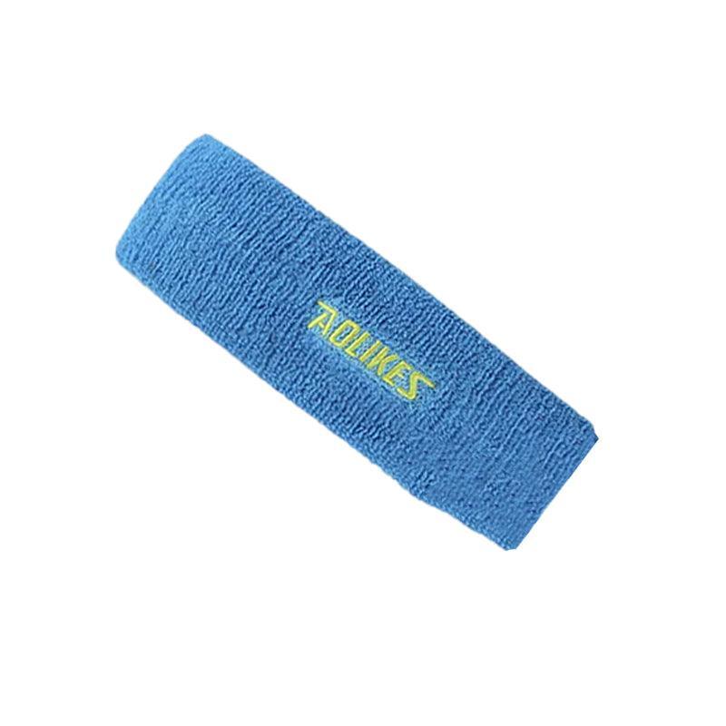 Aolikes Headbands Sweatband Cotton Hair Gym Yoga Stretch Sport Sweat Band - Blue - Factory Direct Shop